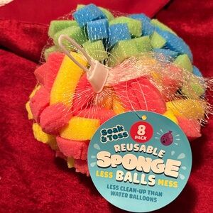 Reusable Sponge Balls - Multicolor (8 Pack)